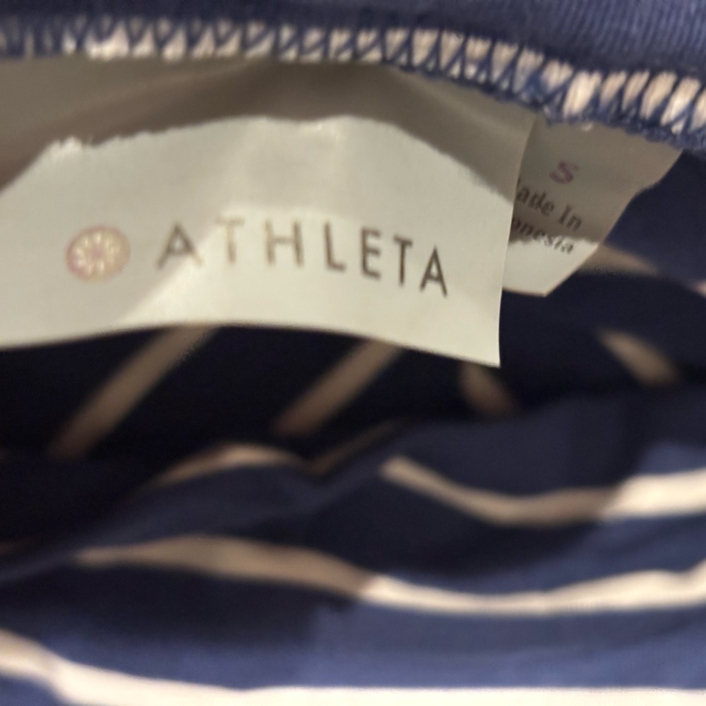 Athleta Navy and White Chevron Maxi Skirt - Picture 5 of 13